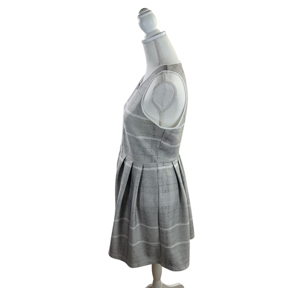 Addison Story Women's Full Zip Midi Dress Black & White Size Large - Picture 3 of 7